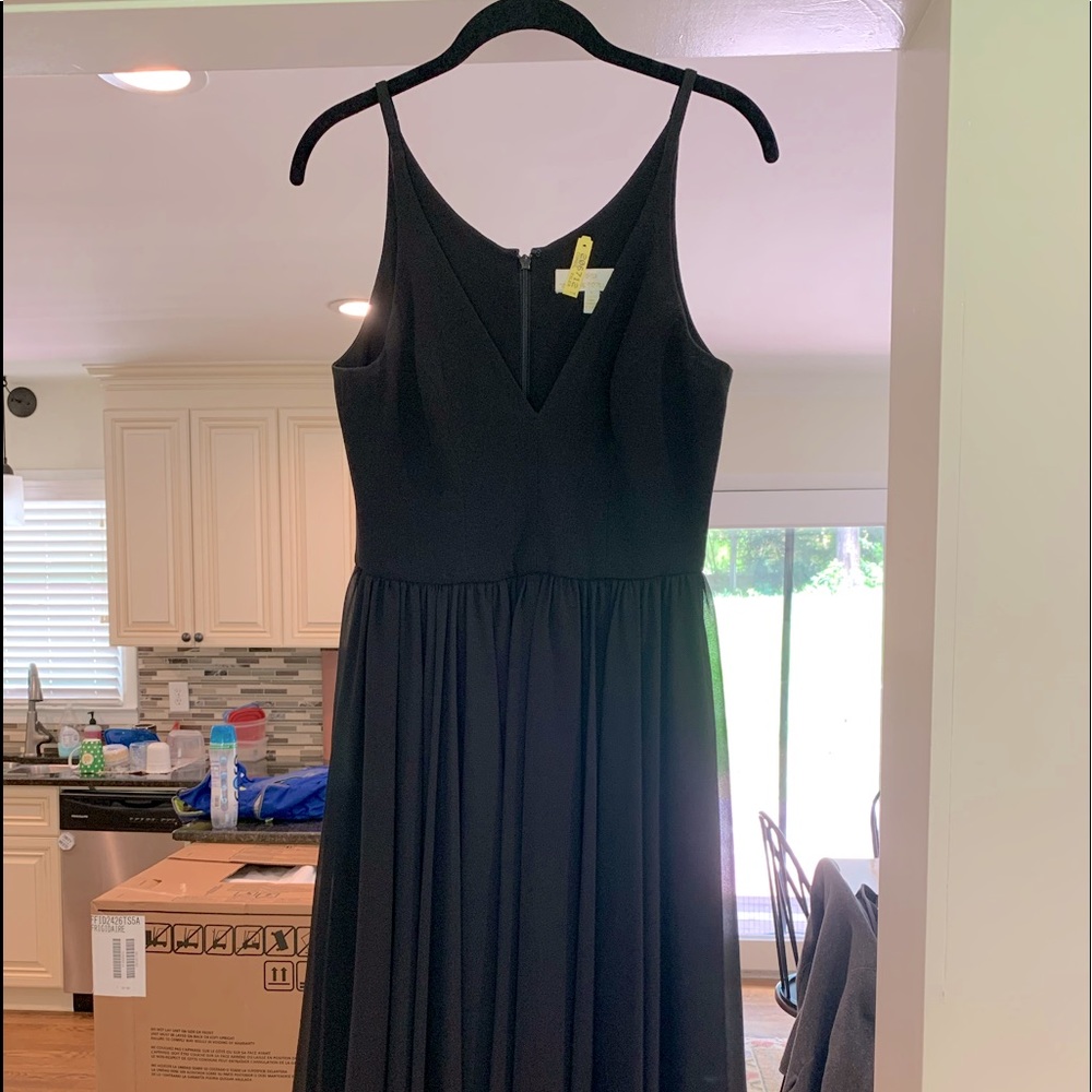 Dress the Population Black Midi Dress